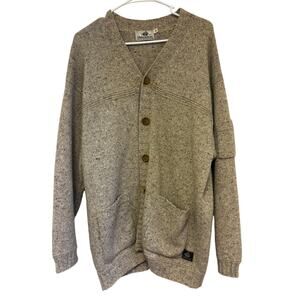 Fisherman Out of Ireland Cardigan Sweater Medium Wool Cashmere Ireland
